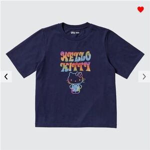 Uniqlo navy Hello Kitty 50th anniversary UT tee NWT